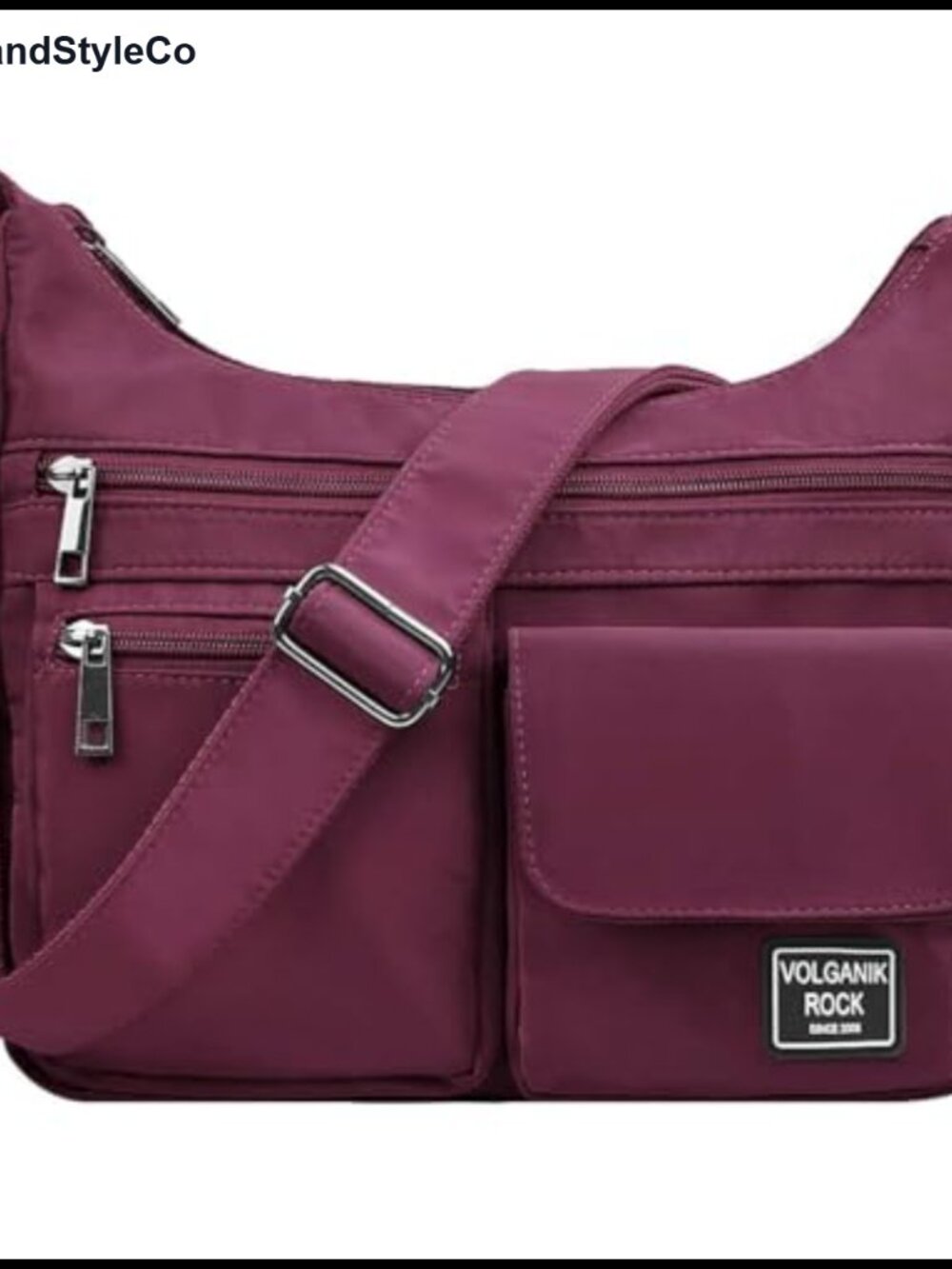 Lightweight Waterproof Nylon Crossbody Bag RFID Travel Shoulder Purse Pockets